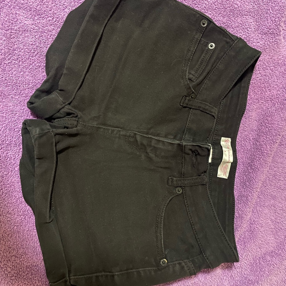 Black Denim Shorts size 9